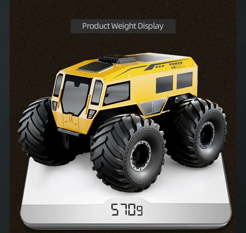 Q210 Amphibious Rc Car Dual Control 4WD Off-road Remote Control Waterproof Vehicle 2.4G Electric Climbing Crawler Toys for Kids