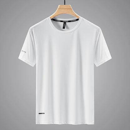 Quick Dry Sport T Shirt Men'S 2024 Short Sleeves Summer Casual White Plus OverSize 6XL 7XL 8XL 9XL Top Tees GYM Tshirt Clothes.