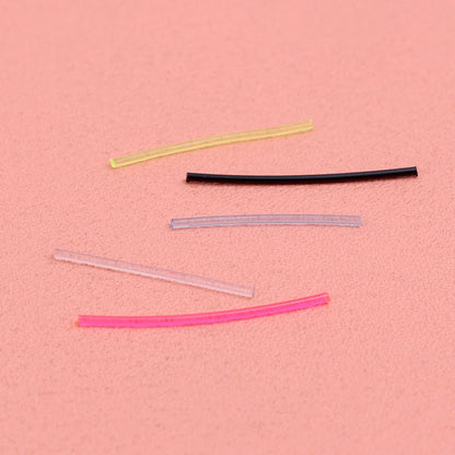 Invisible Plastic Soft Stud Earrings Hypoallergenic Simple Transparent Earring Piercing Retainer Ear Studs Pins Jewelry.