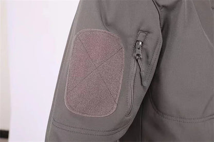 Winter Verdicken Männer Camo Anzug Wasserdichte Taktische Ausbildung Set Multi-tasche Mit Kapuze Jacke Fleece Hosen Outdoor Jagd 2-stück.