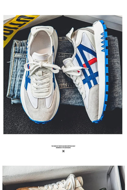 New men's trendy versatile casual sports shoes, men's thick-soled lightweight non-slip breathable trendy shoes кроссовки мужские.