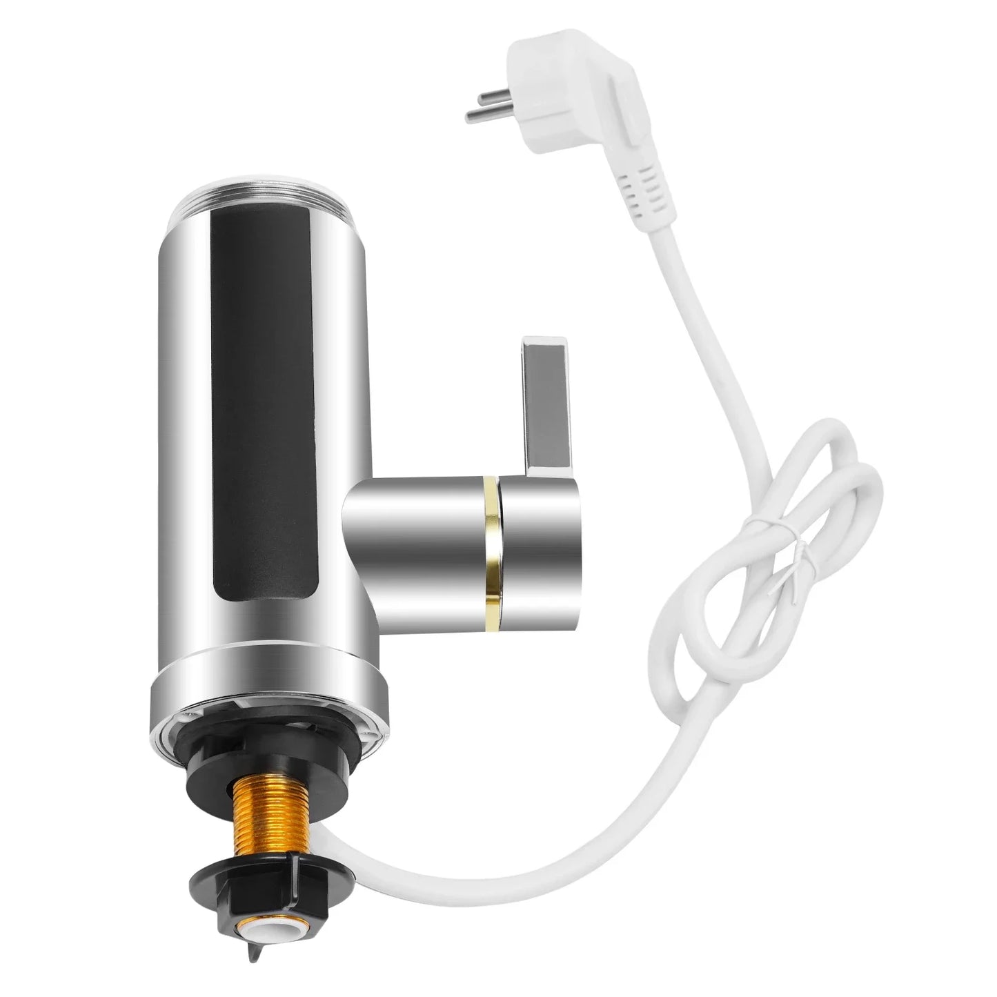 220V 3000W 360°Instant Electric LCD Faucet Fast Heating Tap Water Heater Hot/Cold Dual Use Stainless Steel For Kitchen Toilet