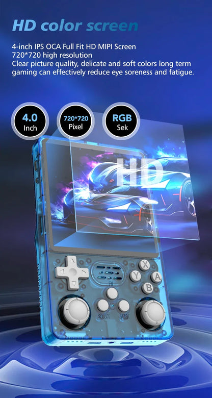 R36S R36Plus Retro Handheld Game Console Linux 64-bit System 4" IPS Screen RK3326 Portable Pocket Video Player For N64 PS1.