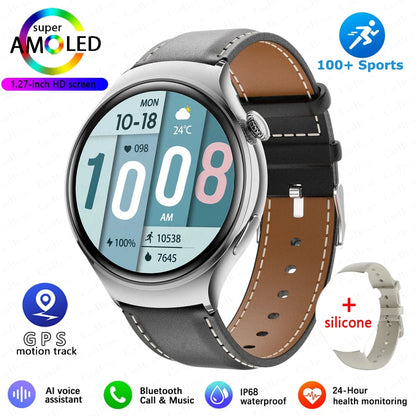 2025New GPS NFC Bluetooth Call Smartwatch Women Watch 4 mini Sports Track Heart Rate Oximetry Monitoring Health Smartwatch Woman