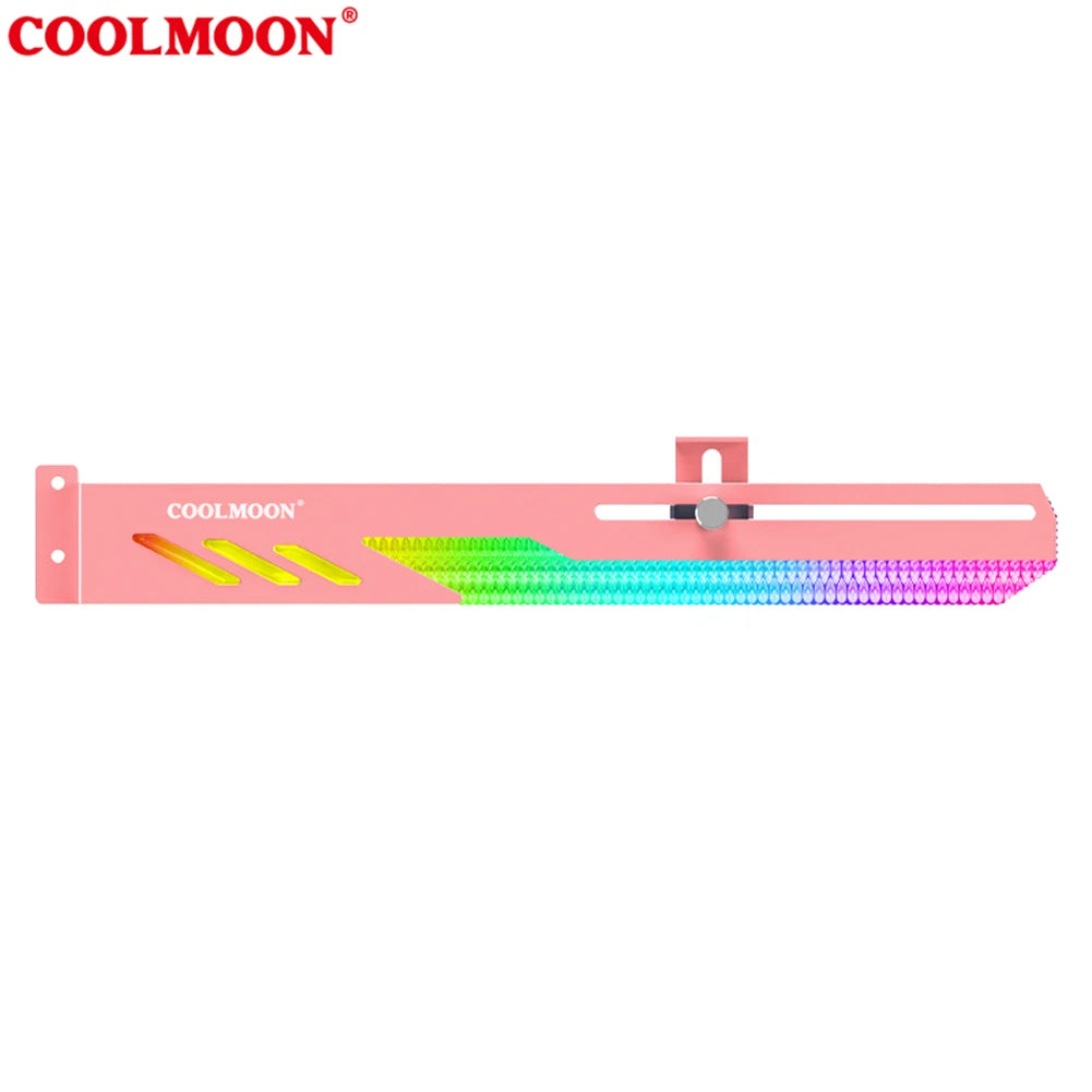 Customized Video Card Stand GT8 Horizontal Graphics Card Bracket 5V 3Pin ARGB GPU VGA Holder Desktop PC Case DIY Accessories.