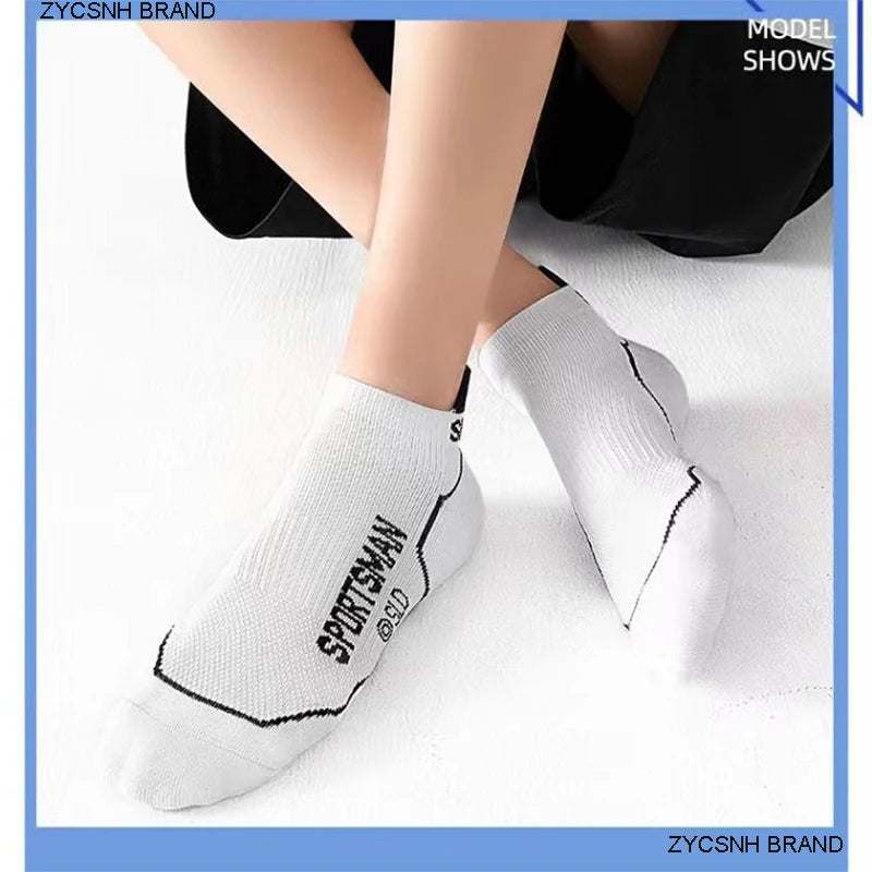 5/10Pairs High Quality Men Ankle Socks Breathable Sports Socks Mesh Casual Athletic Summer Thin Cut Short Sokken Size 38-44.