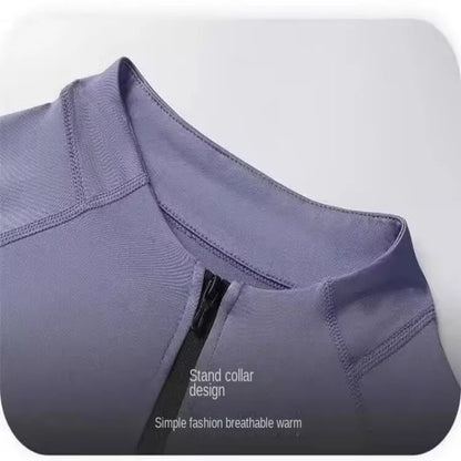 Running jacket men's autumn outdoor training jacket autumn and winter new fashion versatile zipper thin sports top outdoor marat.