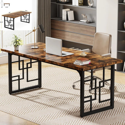 Schreibtisch, 160 x 70 x 75 cm, großer Büro-Computertisch, moderner, einfacher Arbeitsplatz, Chefschreibtisch für das Heimbüro im Arbeitszimmer