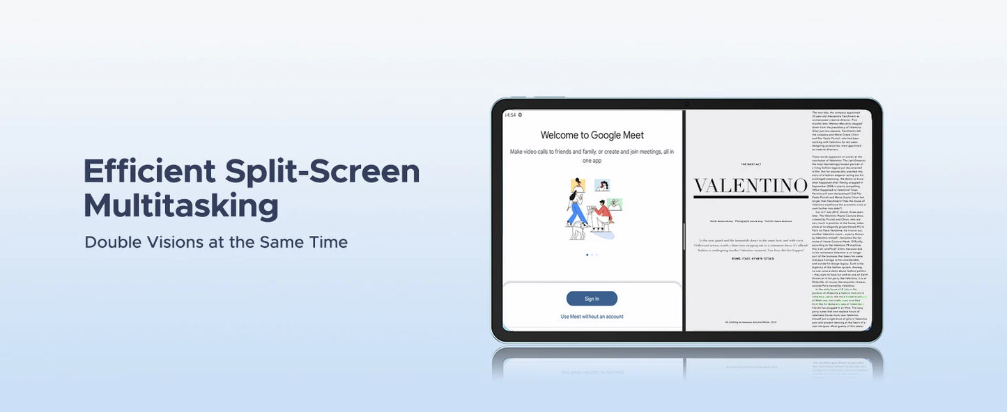 DOOGEE V Pad 2 In 1 5G Tablet 12" Screen Dimensity 7050 Android 15 32GB RAM (8+24) 256GB ROM8800mAh Battery Ultra-thin Smart Pad