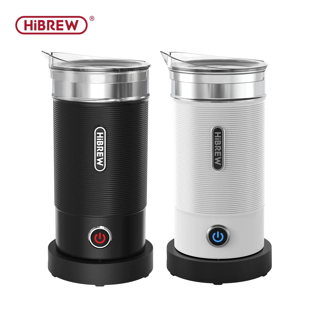 HiBREW Milk Frother Frothing Foamer Chocolate Mixer Cold/Hot Latte Cappuccino fully automatic Milk Warmer Cool Touch M1A.