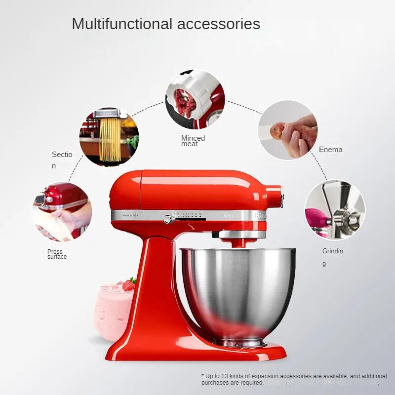 Powerful and Versatile 3.3L Tilt-Head Food Mixer for Home Use 5KSM3311XC Stand Mixer Cake 220V.