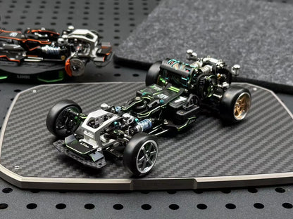 LSD Plaid RC Mini Car 1/24 RC Drift Mosquito Car  Frame KIT Lightweight Electric Remote Control Drift Model Toy Holiday Gift.