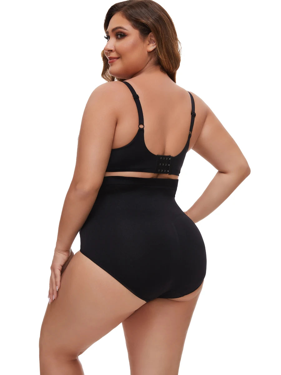 Plus size women's panties Seamless Shapewear shorts High waist belly lift body panties Plus size shapewear bottoms.