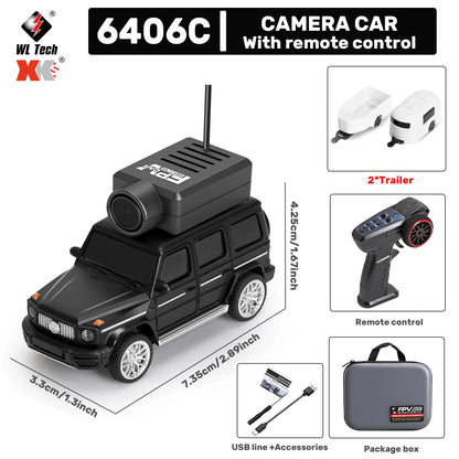 WLtoys 1/64 Mini RC Car with 720P FPV Camera Wifi APP Control 2.4G Reomte Contorl Racing Vehicle Toy for Children 6405 6406