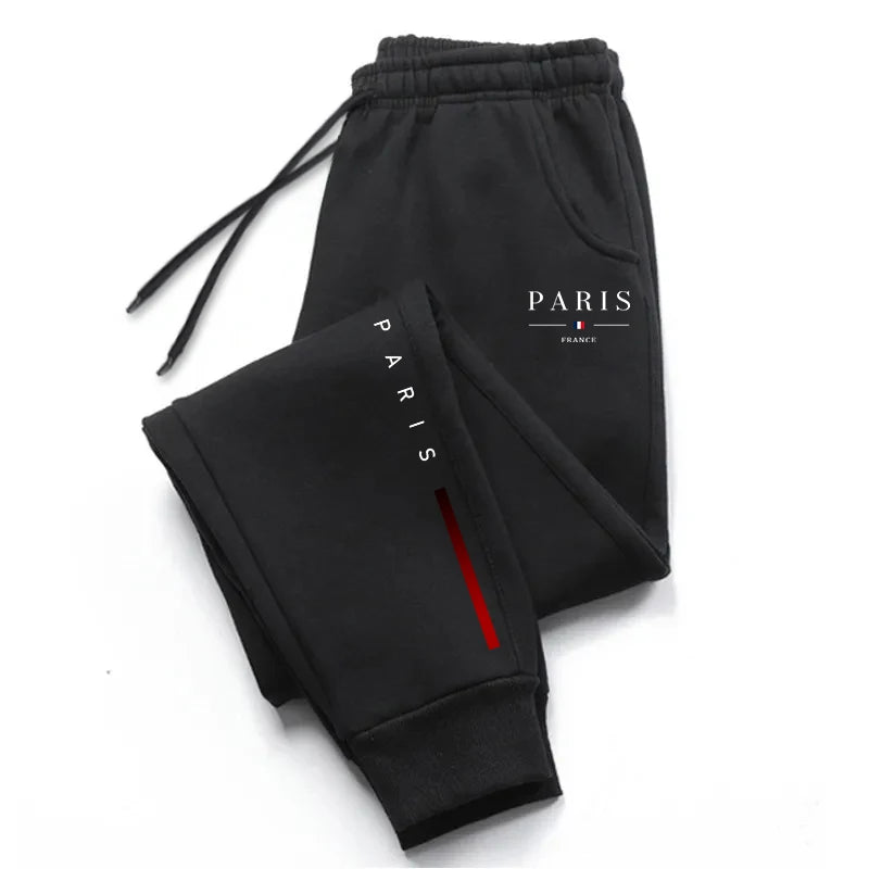 2025 New Arrival Paris Printed Sweatpants for Men High Grade Male Home Outdoor Casual Sports Jogger Pants Urban Fashion Trousers.