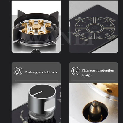 D09/D10/D11 Household Single-Burner Stove Embedded Gas Stove Natural Liquefied Gas Stove Kitchen Cooking Tools.