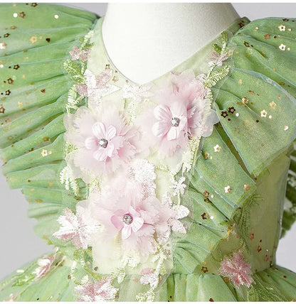 Kind Mädchen Urlaub Kleidung Party kleid für Mädchen Kinder Sommerkleider mit Blumen Kleid.