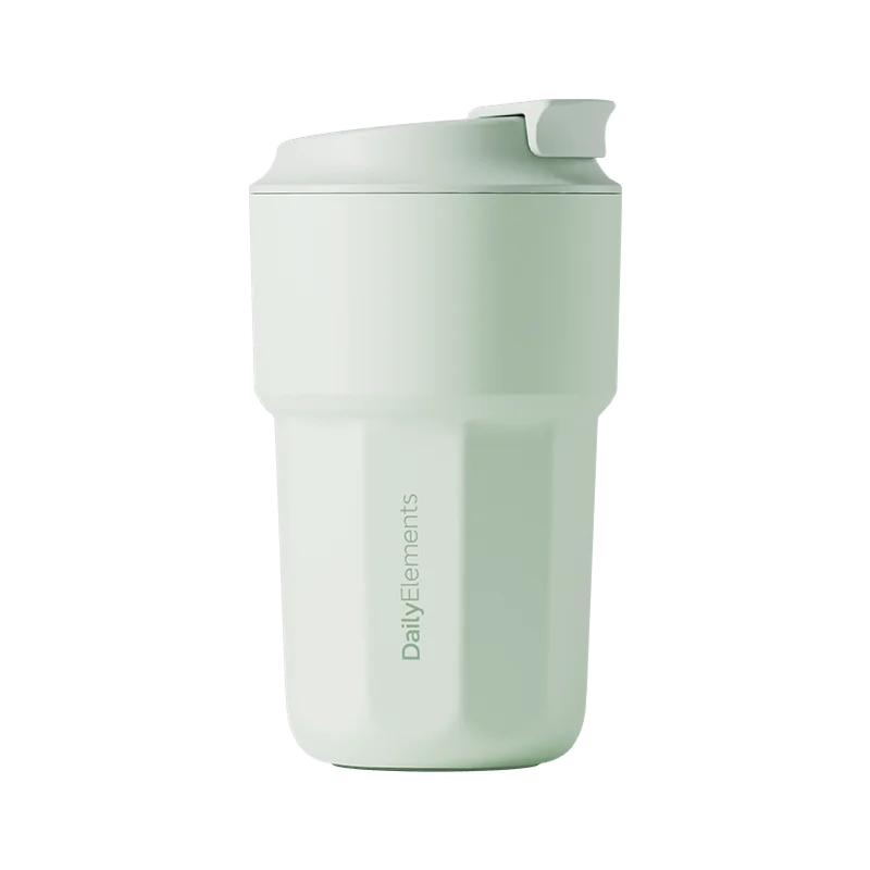 New Youpin Daily Element Portable Water Cup Coffee Mug 316 Stainless Steel Safety Seal 420ml Cold Storage Thermos Cup Mouth Snap