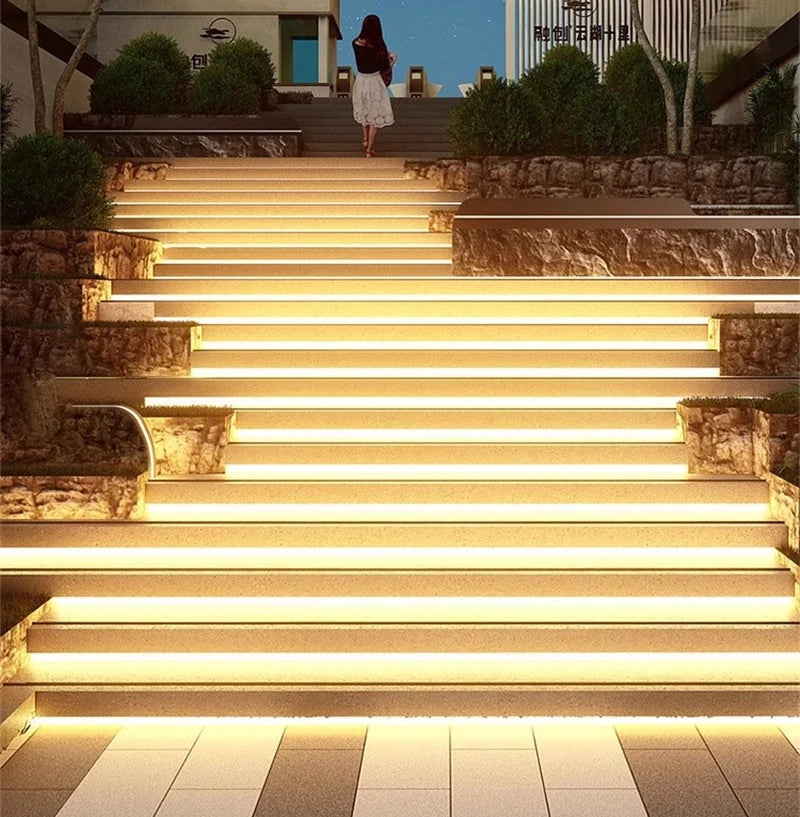 360° Glowing Round LED Neon Tube Rope Lamp Flexible Silicone Diffuser Channel WS2811 WS2812B Soft IP65 Outdoor Tape Strip Lights