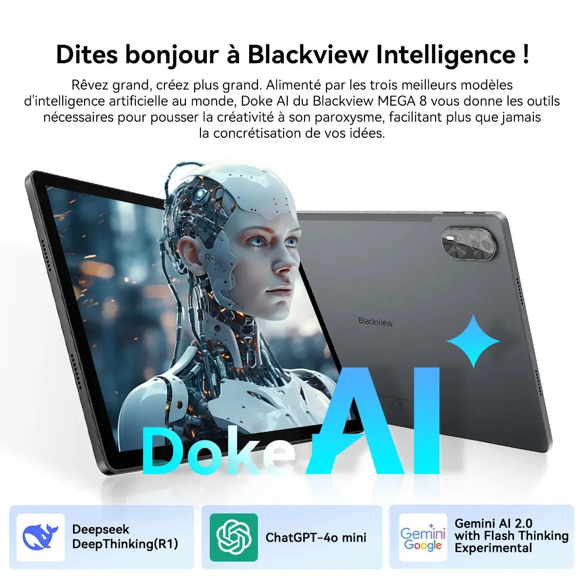 Blackview MEGA 8 [No EU Charger] Tablet 13 inch 90Hz 2K FHD+ Display 36GB(12+24) 512GB 11000mAh 50MP+13MP Android 15 Dual SIM 4G.