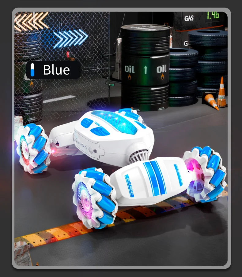 Teeggi S922 2.4G RC Stunt Car 4WD Double Remote Control 360° Degree Rotation RC Off Road Climbing Kids Rc Drift Car Toy for Gift