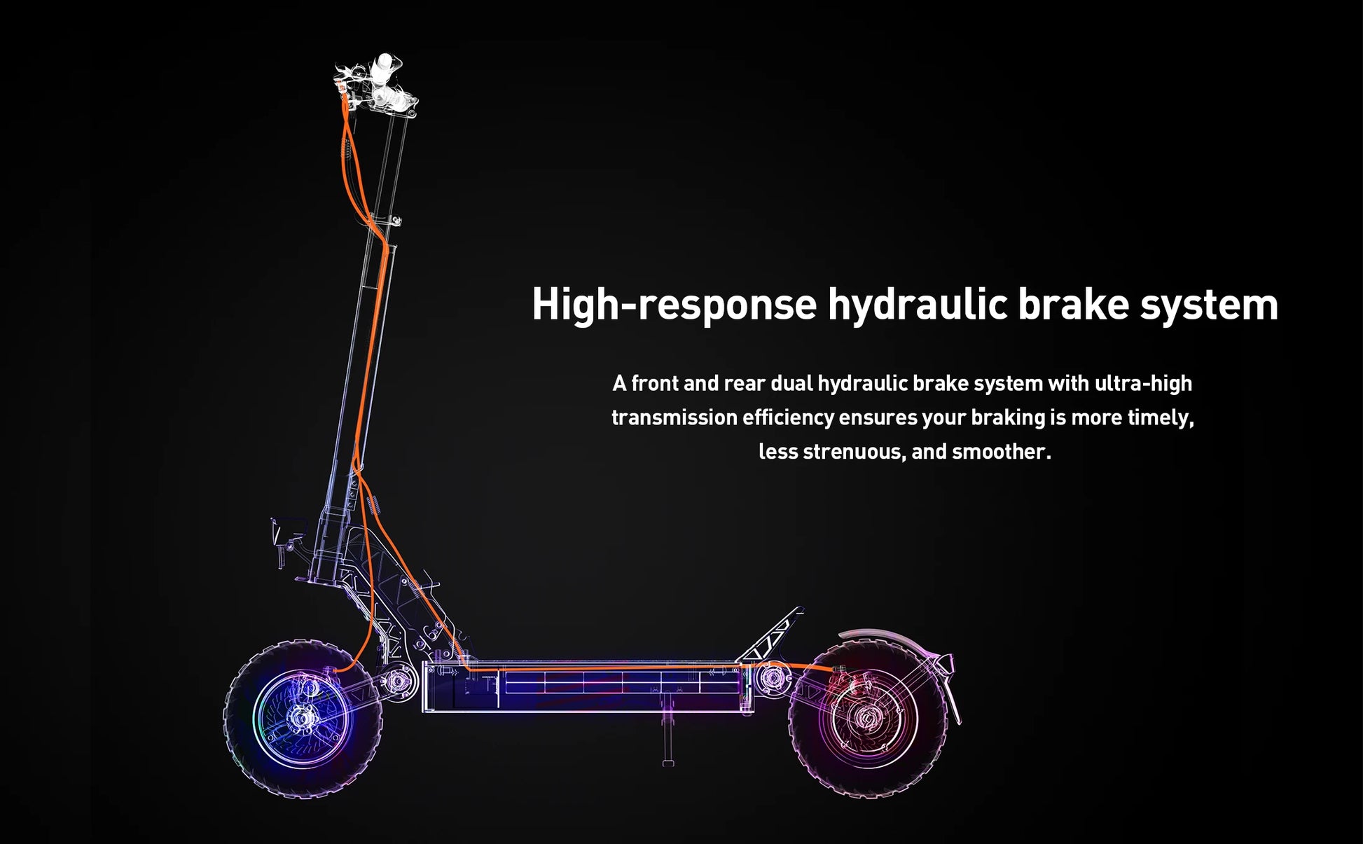 JOYOR S10-S-Z Electric Scooter 60V 18Ah Dual Motor 2000W 10 Inch Tire Adult Escooter 65km/h Max Speed 70-85km Range Black.