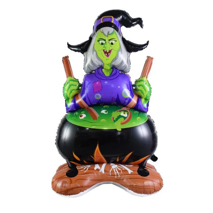 2025 Halloween Große Stehende Ballonbasis Skelett Kürbis Geisterbaum Halloween Aufblasbare Luftballons Partydekorationen Zubehör.