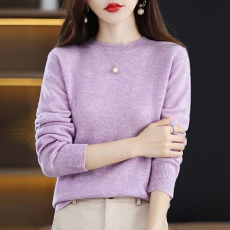 Frauen Pullover Oansatz Herbst Winter Grundlegende Pullover Warme Casual Pulls Jumper Koreanische Lange ärmeln Solide Strickwaren Bodenbildung Shirt.