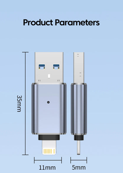 Elough USB 3.0 Card Reader SD TF Card Reader Lightning adaptador usb a tipo c High Speed Cardreader For iPhone Accessories.