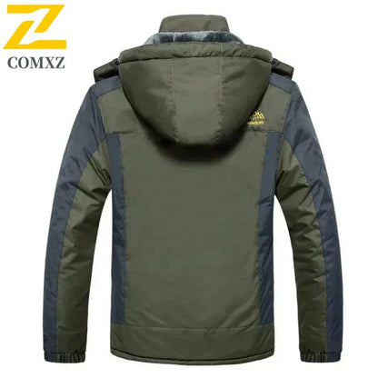 Winter Jacket Men Thick Fleece Waterproof Outwear unload Jackets Men's Windbreaker Army green Parka Raincoat Coats Plus Size 9XL.
