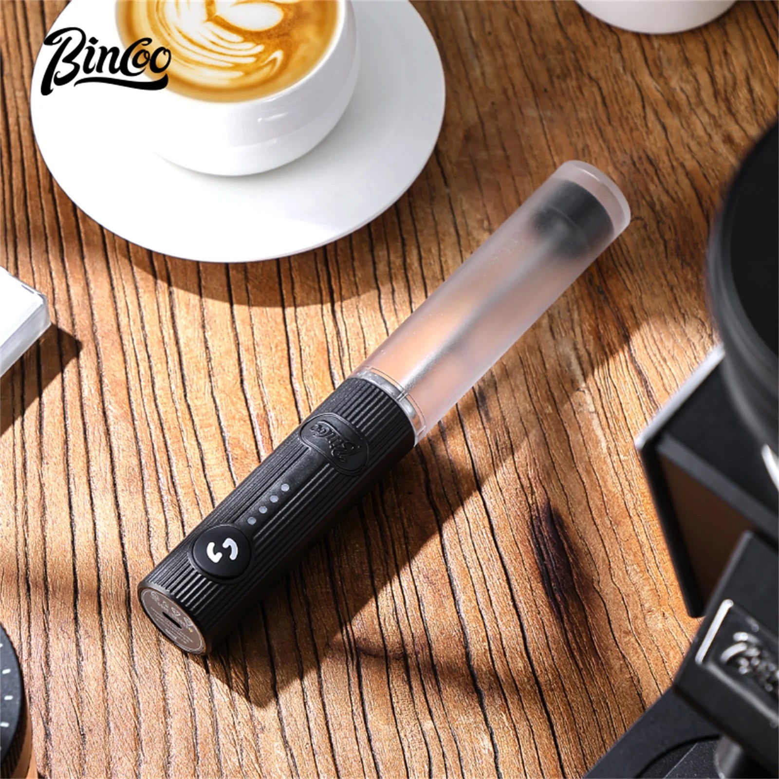 Bincoo New Milk Foamer Coffee Whisk Mixer Electric Blender Egg Beater Mini Frother Handle Stirrer Cappuccino Maker Cooking Tools.