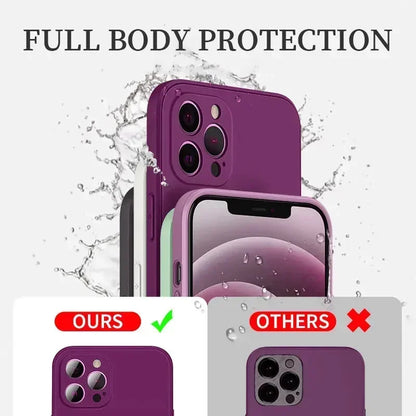 Official Phone Case For IPhone 17 Air 16 15 14 13 11 12 17 Pro Max Plus Silicone Solid Color Fall and Collision Protection Cover.