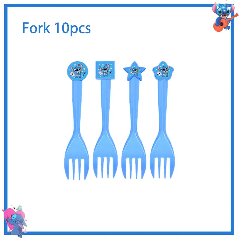 Disney Stich Geburtstag Party Dekorationen Blau Thema Geschirr Tischdecke Banner Hängende Spirale Für Kinder Event Liefert