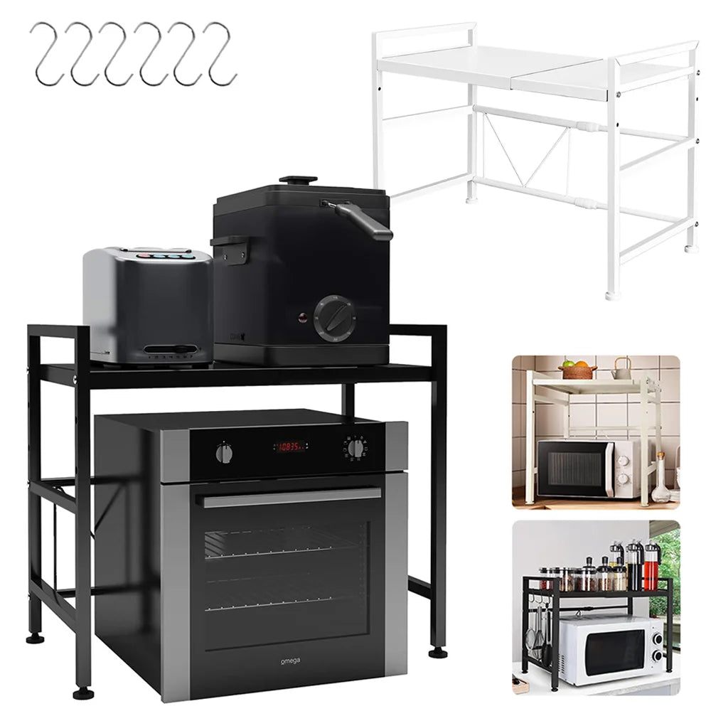 Microwave Storage Rack Microwave Oven Shelf Stand Rack Modern Kitchen Storage Rack Kitchen Microwave Organizer.