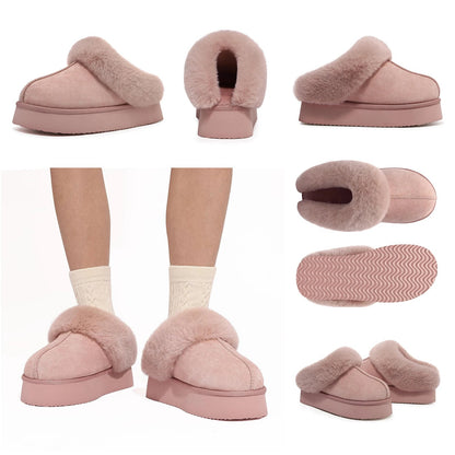 Eyriphy, Größe: 36-37 bis 46-47, Winter-Baumwollschuhe/ Pelzig/ Plateauschuhe/ Damenschuhe/ Hausschuhe Herren/ Baumwollhausschuhe Damen.