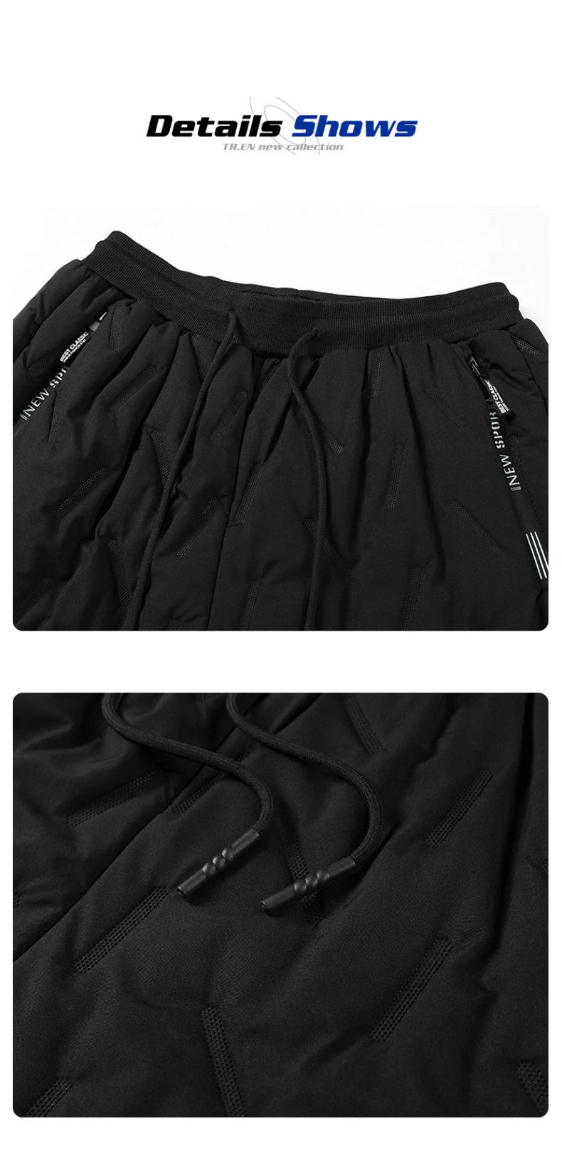 New Fleece Warm Winter Men's Pants Casual Thicken Joggers Pants for Men Thermal Padded Trousers Black Sweatpants Men Waterproof.