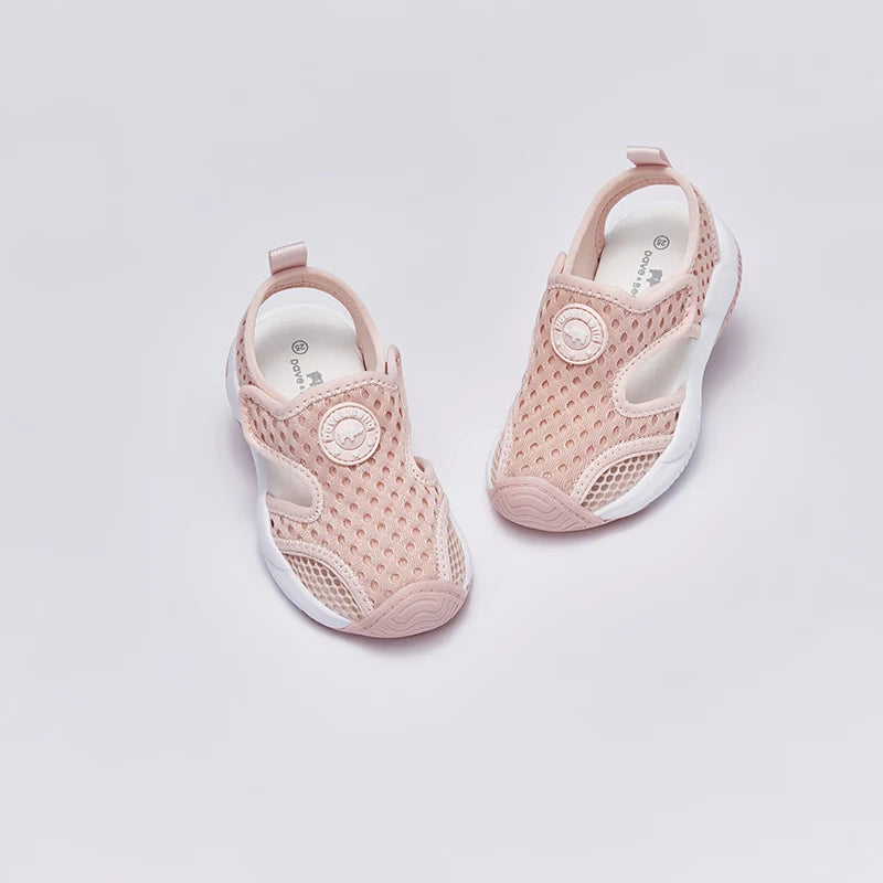 Dave Bella 2025 Boys Girls Summer Mesh Breathable Pre Walker Non-Skid Baby Shoes Kids lightweight Sandals Shoes DB2235177-A.