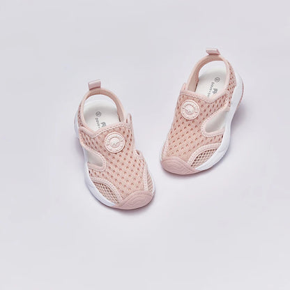 Dave Bella 2025 Boys Girls Summer Mesh Breathable Pre Walker Non-Skid Baby Shoes Kids lightweight Sandals Shoes DB2235177-A.