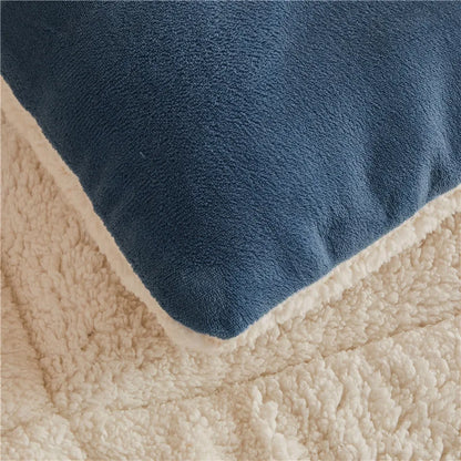 Winter Bedding Thick Quilt Blanket Thickened Warm Flannel Fleece Comforter for Cold Nights Set Bed Duvets Quilts the Blankets.