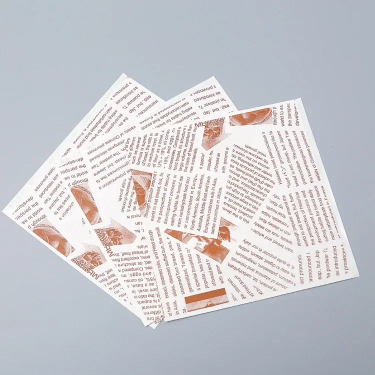 100pcs Triangular Open Top Kraft Paper Bag Donuts Sandwich Bags For Bakery Bread Food Packaging Bags 15x15cm.