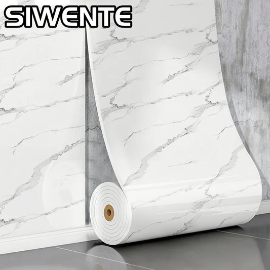 3D Wall Panels Self-Adhesive Wallpapers Marble Foam Thickened Wall Stickers for Ceiling Showers Bathrooms Living Room Decoration