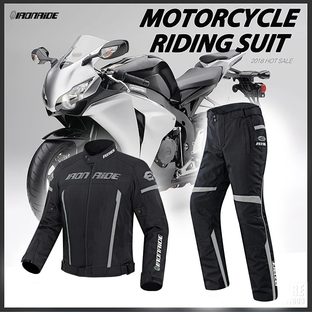 Motorcycle Jacket Waterproof Motorcross Jacket Pants Moto Jacket Windproof Riding Motorbike Clothes With Protective Gear M-3XL.
