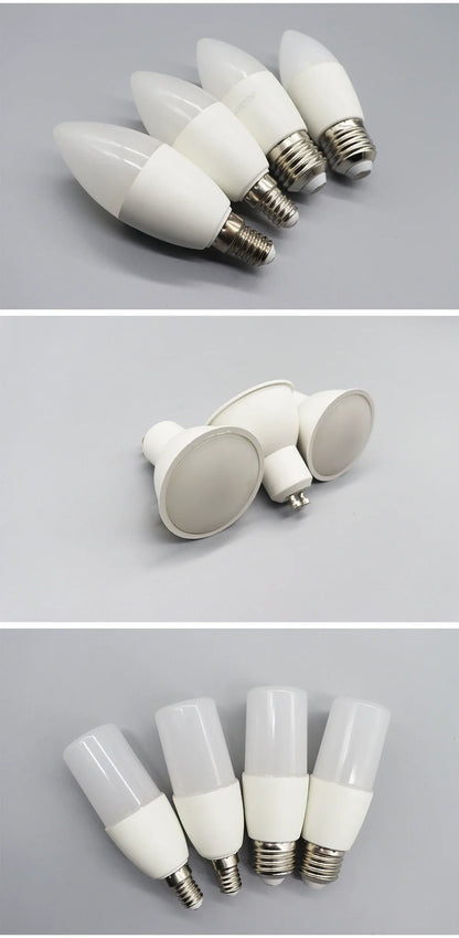 8PCS Led-lampe E27 B22 E14 220V GU10 Spot Licht 9W LED Glühlampe Retro Edison Vintage lampe AC 220V 110V Glas Lampen für Zuhause.