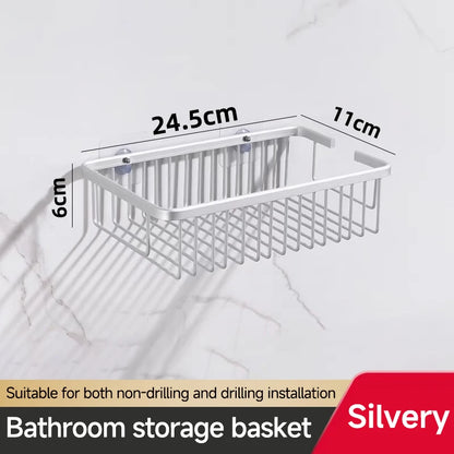 Bad Zubehör Regal Organizer Dusche Küche Lagerung Rack Wand Raum Aluminium Wc Shampoo Halter Regale 25CM