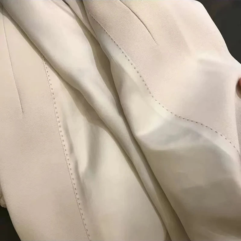 Casual Blazer for Women Korean Elegant Office Ladies Single Breasted Suit Jacket Y2K Autumn Loose Streetwear All Match Outerwear.