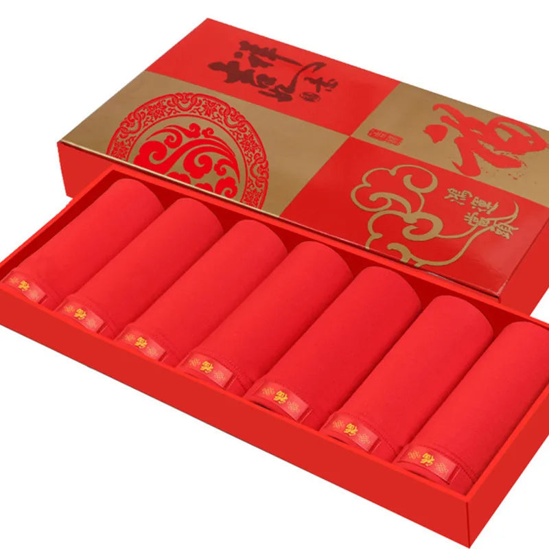 7 Stück große Unterwäsche Herren Boxershorts Unterwäsche Junge Schlüpfer Homme Unterhose rote Höschen Shorts L XL XXL 3XL 4XL 5XL 6XL