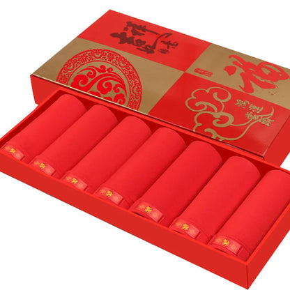 7 Stück große Unterwäsche Herren Boxershorts Unterwäsche Junge Schlüpfer Homme Unterhose rote Höschen Shorts L XL XXL 3XL 4XL 5XL 6XL