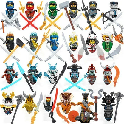 Hot Toys Anime Characters 24 Pieces Ninjago Mini Figure Building Block Toys Mini Doll Doll Figure Blocks Kids Toys Birthday Gift.