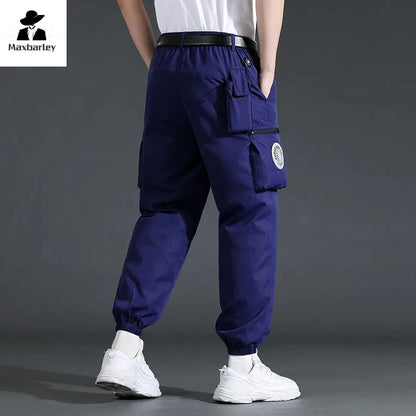 Fan Pants Cold Fishing Pure Cotton Site Welder Camping Ride Climbing Hiking Sports Fan Suit Air-Conditioning Clothes Fan Cooling.