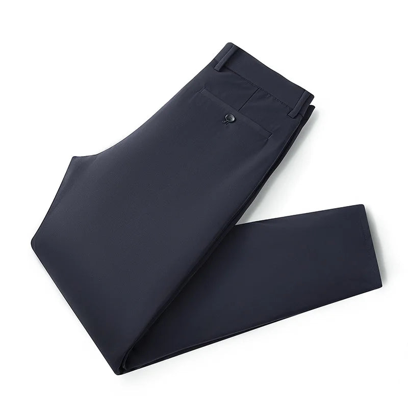 Men's Winter Formal Down Pants Goose Feather Warm Trousers Business Suit Pants for Man  calca termica masculina inverno PT-597